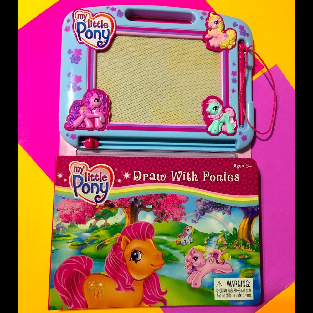 MY LITTLE PONY Draw With Ponies NWT Book & PAD